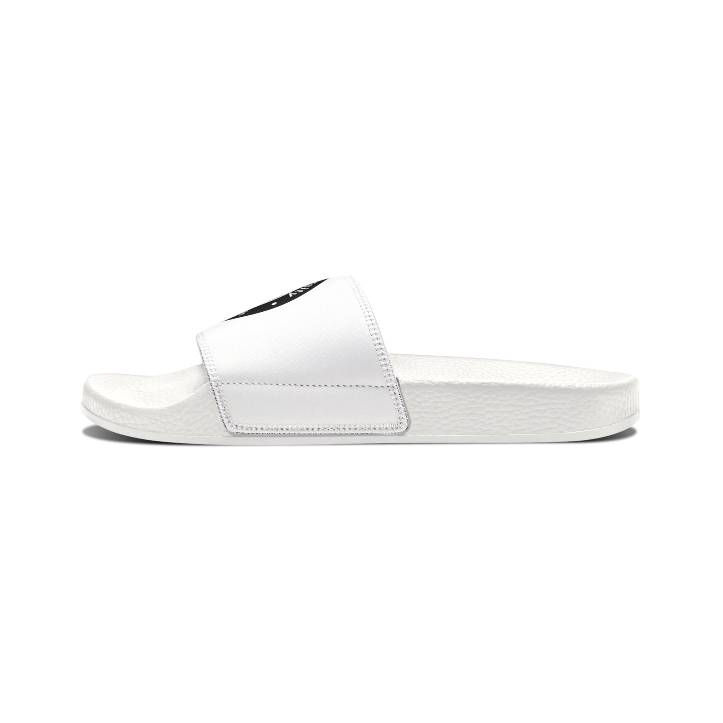 Brick University (Black Behind Bars) - Slide Sandals — Removable‑Strap Slides