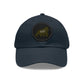 806 Pound Gorilla -  Hat with Leather Patch (Round)