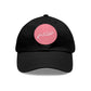 Let's Go Jesus -  Hat with Leather Patch (Round)