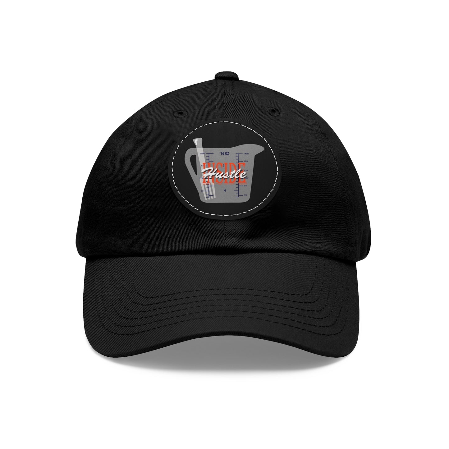 Inside Hustle -  Hat with Leather Patch (Round)