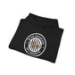 Brick University (Black Design Behind Bars) - Unisex Heavy Blend™ Hooded Sweatshirt