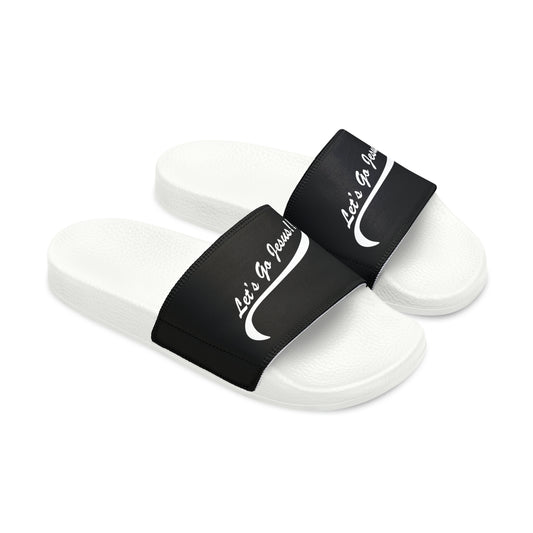 Let's Go Jesus - Women's Slide Sandals