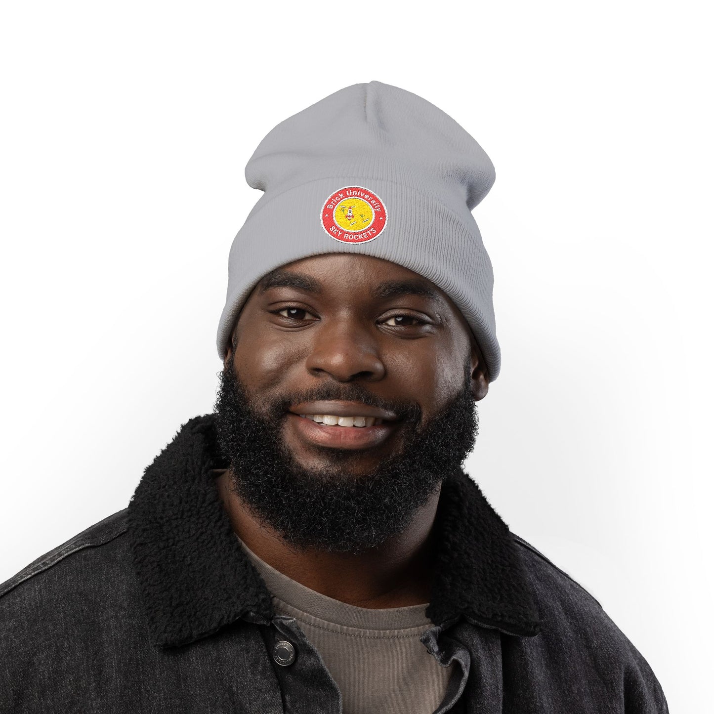 Brick University Knit Beanie