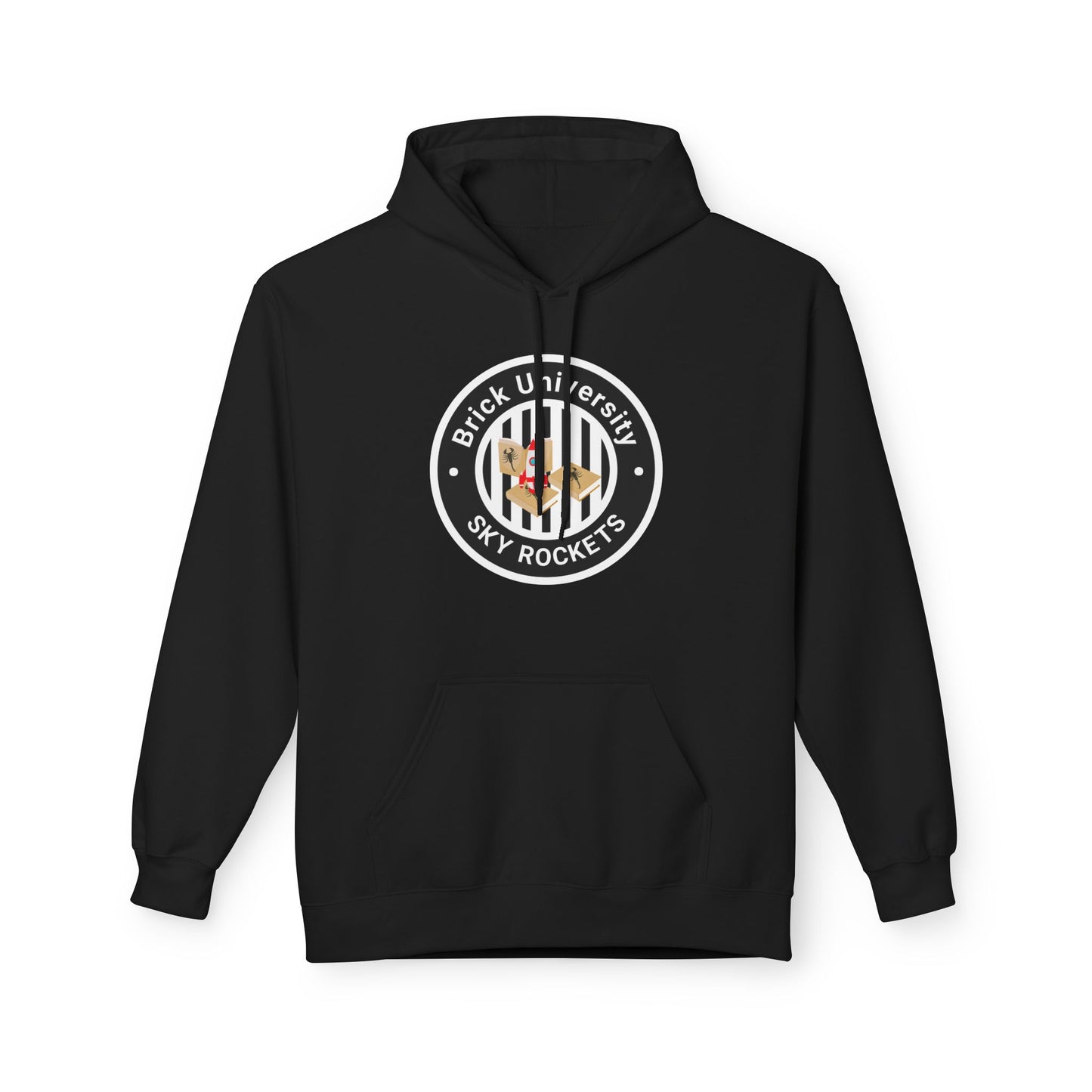 Brick University (Black-outside) Hoodie