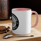 Brick University (Black Design Behind Bars) - Accent Coffee Mug, 11oz