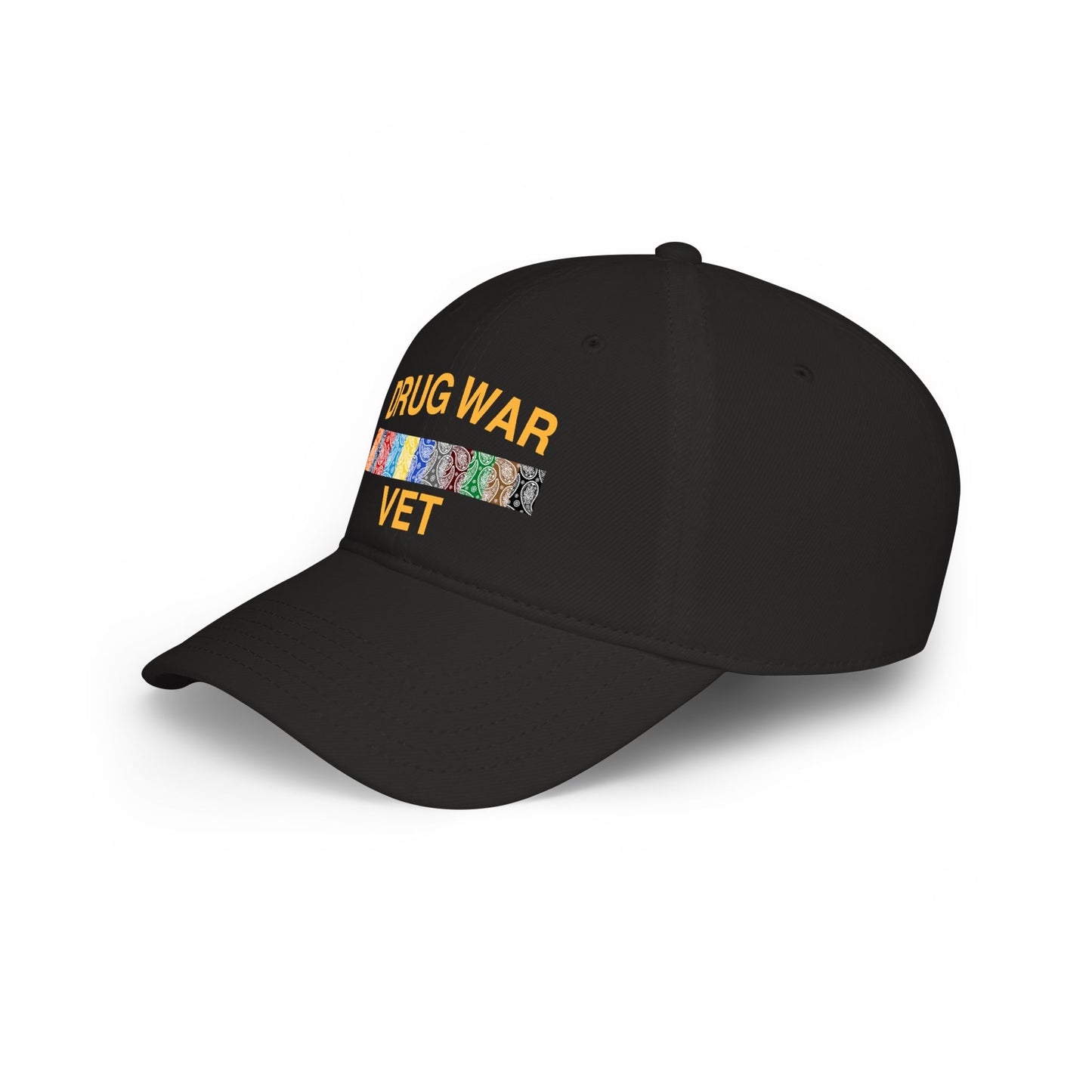 Drug War Vet Baseball Cap — Military Ribbon Veteran Hat