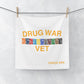 Drug War Vet Face Towel — Crack Era Vintage Bandana Stripe Design