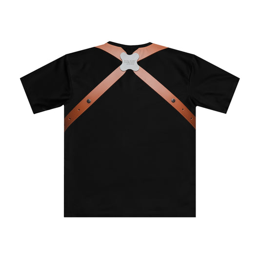 Leather Holster Print Black T-Shirt