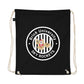 Brick University (Black Design) - Organic cotton drawstring bag